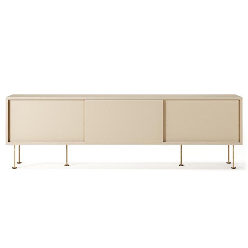 Vogue Medienbank Mit Beinen 180 cm, Sand / Messing