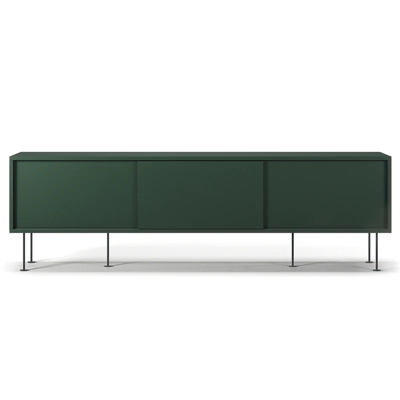 Vogue Medienbank mit Beinen 180 cm, Grün / Schwarz