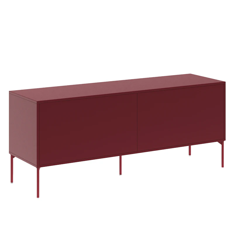 Bloc Tv-Bank 136 cm, Garnet Red