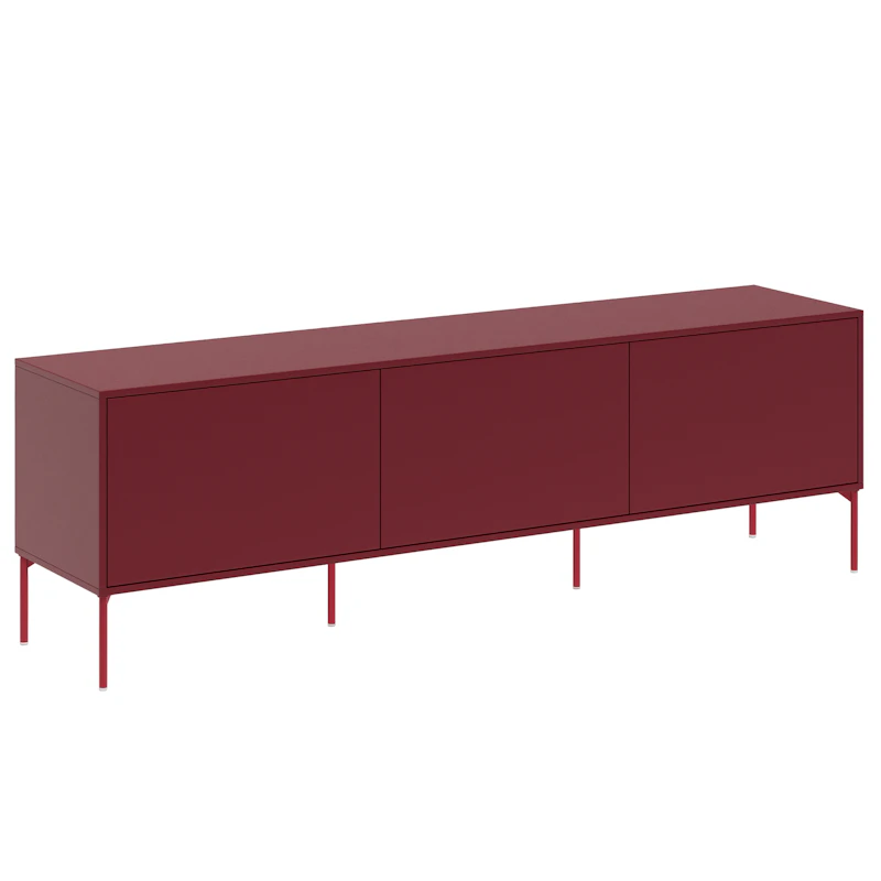 Bloc Tv-Bank 180 cm, Garnet Red