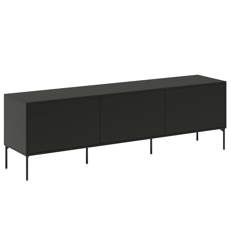 Bloc Tv-Bank 180 cm, Schwarz
