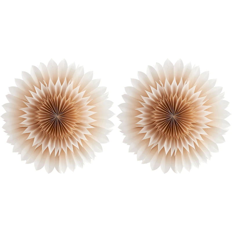 Lily Papierstern 50 cm Golden Beige 2-er Set