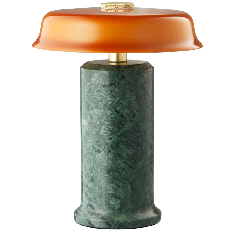 Trip No. 2 Tragbare Lampe, Marmor Moss / Amber