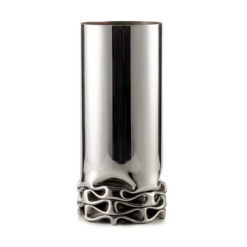 Hydraulic Vase Edelstahl, 33 cm
