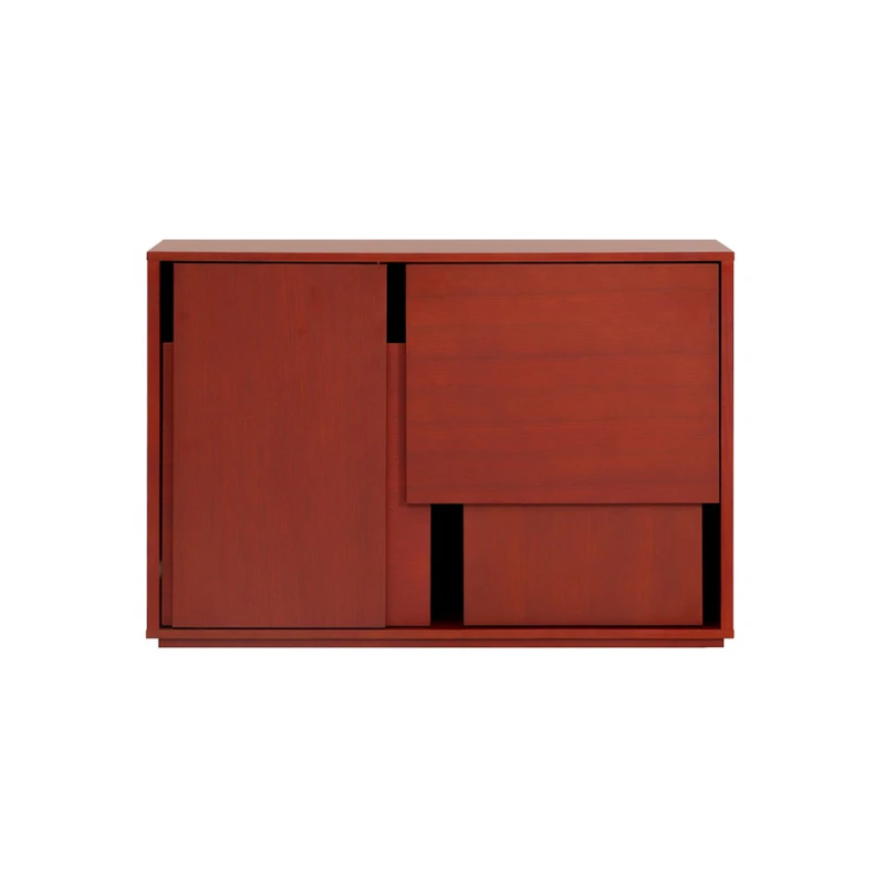 Layer Beistelltisch, 120 cm, Rot