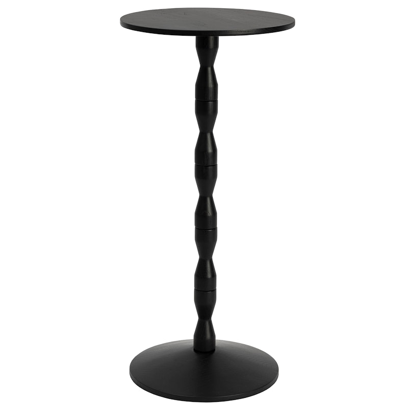 Pedestal Beistelltisch Eiche, Schwarz