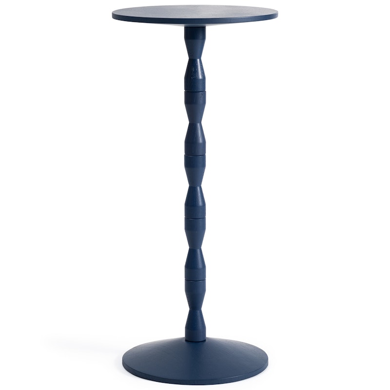 Pedestal Beistelltisch Eiche, Blau