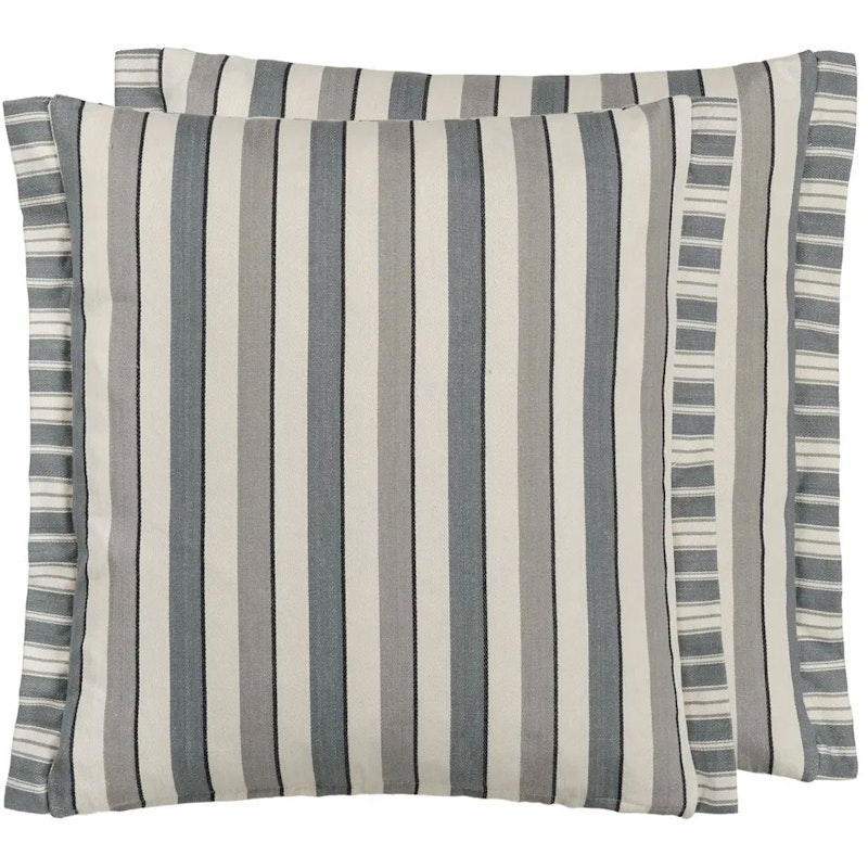 Burlington Stripe Charcoal Kissen 43x43 cm