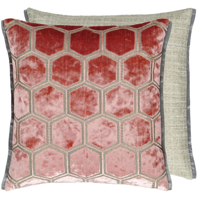Manipur Kissen 43x43 cm, Coral