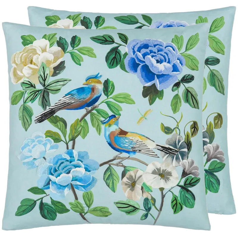 Miraflores Kissen 50x50 cm, Cobalt