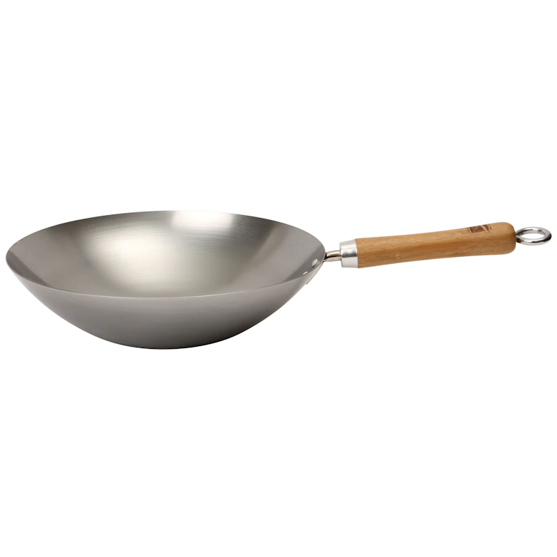 School of Wok Wok-Pfanne Karbonstahl Grau, 30 cm