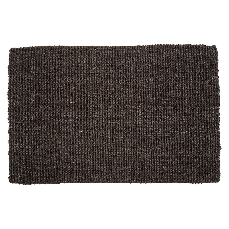 Jute Fußabtreter 60x90 cm, Schwarz