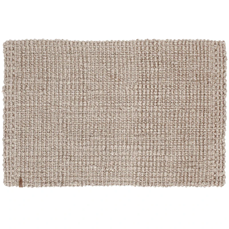 Jute Fußabtreter 60x90 cm, Grau / Beige