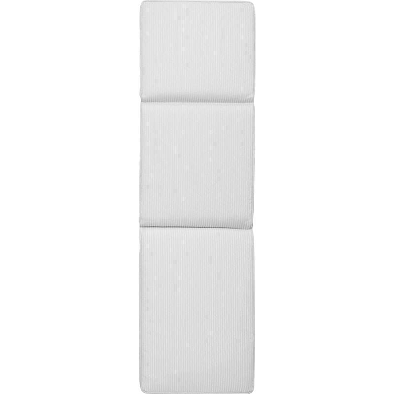 Narrow Stripe Sonnenbankkissen 50x186 cm, Weiß