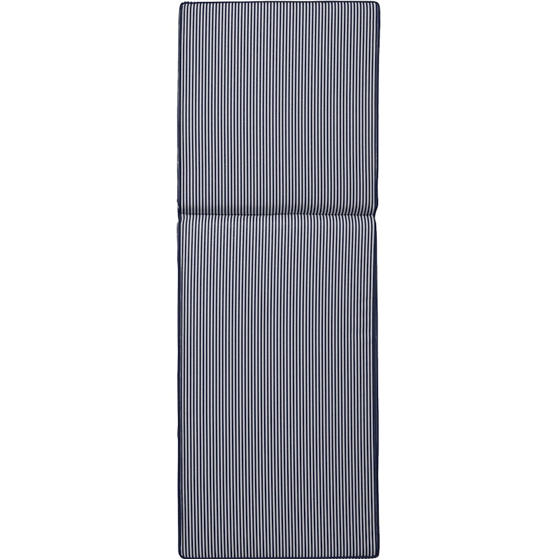 Narrow Stripe Sonnenbankkissen 60x186 cm, Marineblau