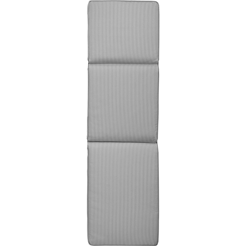 Narrow Stripe Sonnenbankkissen 50x186 cm, Grau