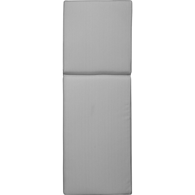 Narrow Stripe Sonnenbankkissen 60x186 cm, Grau