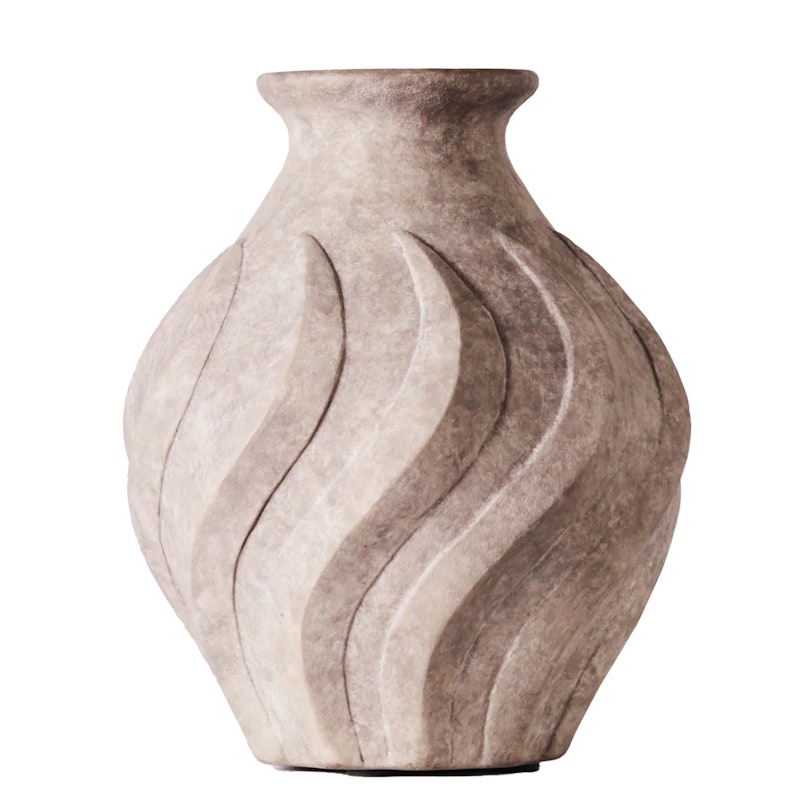 Swirl Vase Klein, Grau