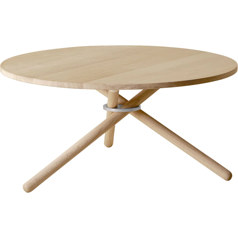 Bertha Kaffeetisch 90 cm, Hell Eiche
