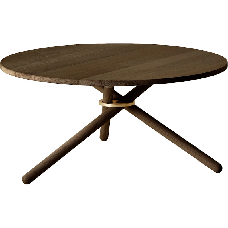 Bertha Kaffeetisch 90 cm, Dunkel Eiche