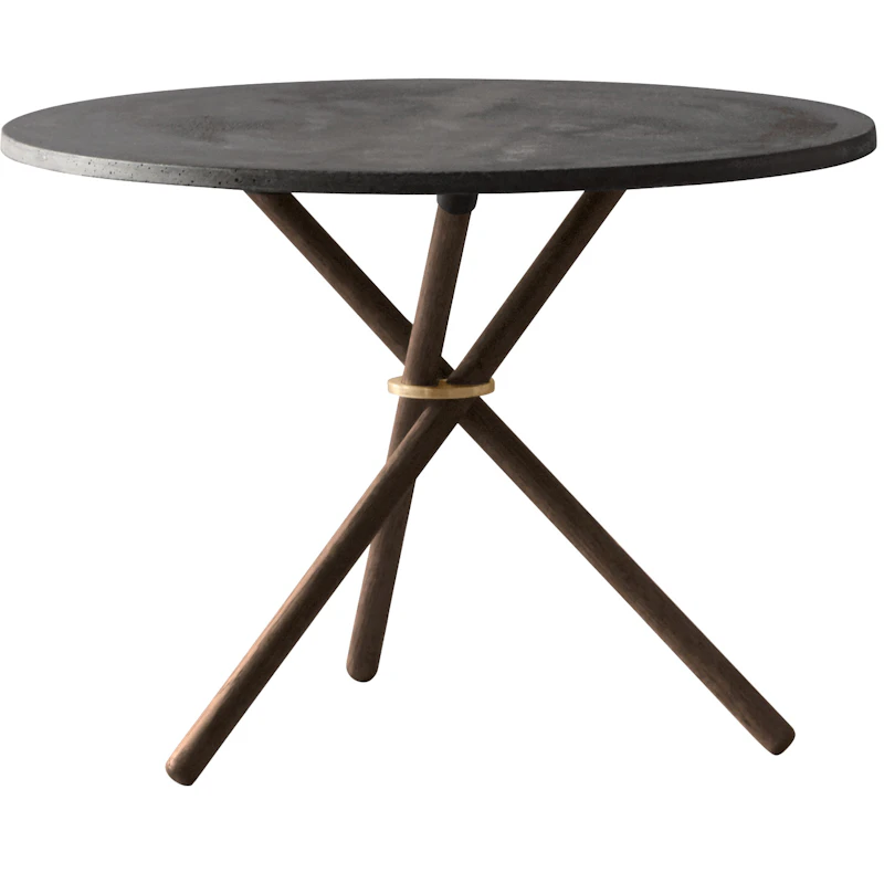 Daphne Kaffeetisch 65 cm, Dunkel Zement / Dunkel Eiche