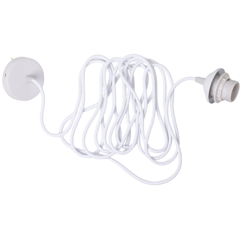 Edgeform Lampenaufhängung Für Hängelampe Mit Deckenbaldachin 500 cm, Weiß