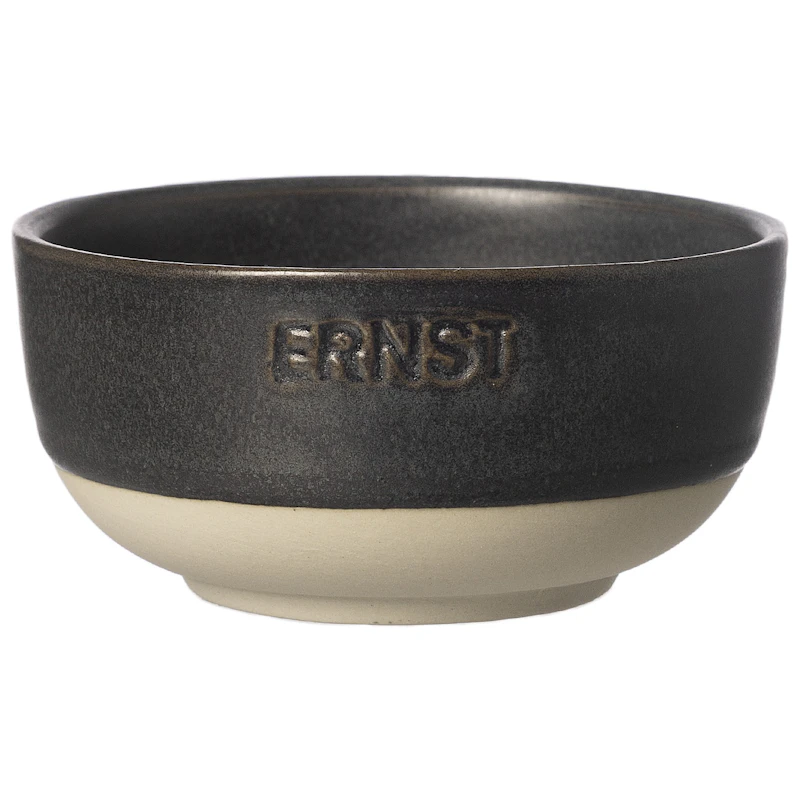 Schüssel Ø8cm, Schwarzmatt/Natur