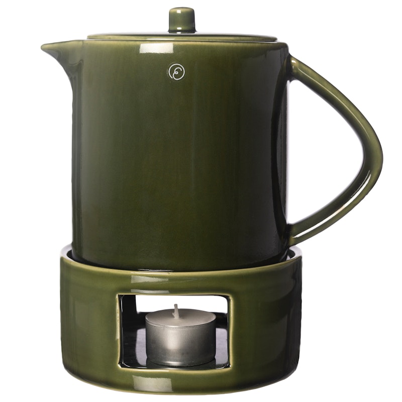 Glühweinkanne Mit Wärmer, Grün