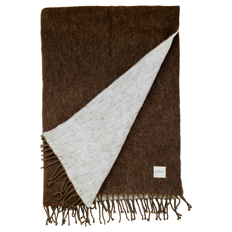 Plaid 130X170 cm, Karamell/Natur