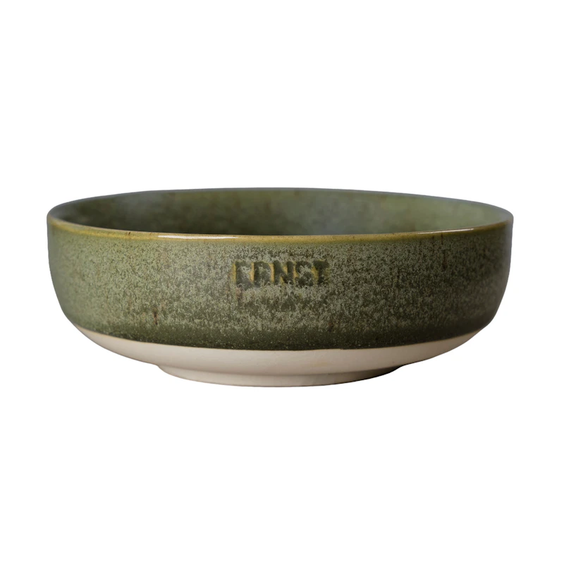 Schüssel 14 cm, Grün / Weiß