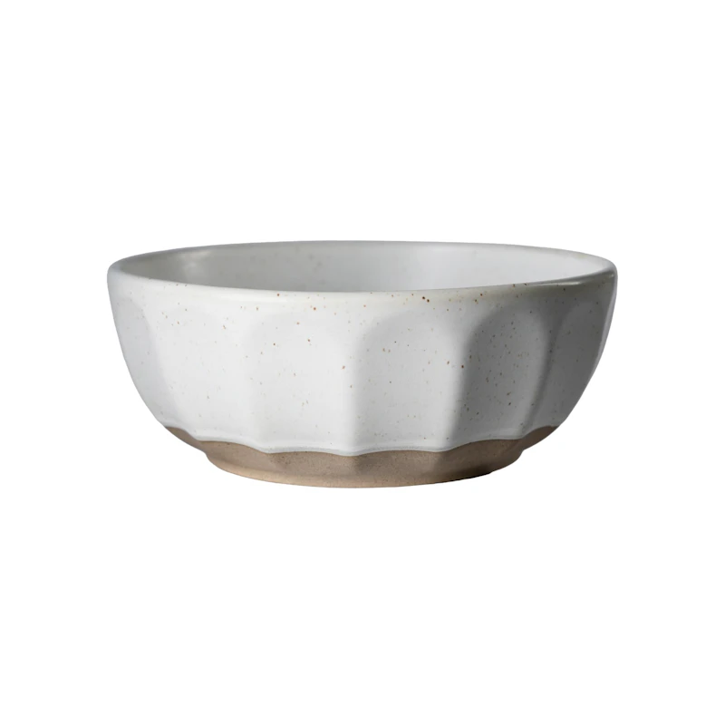Schüssel 16 cm, Weiß / Natur