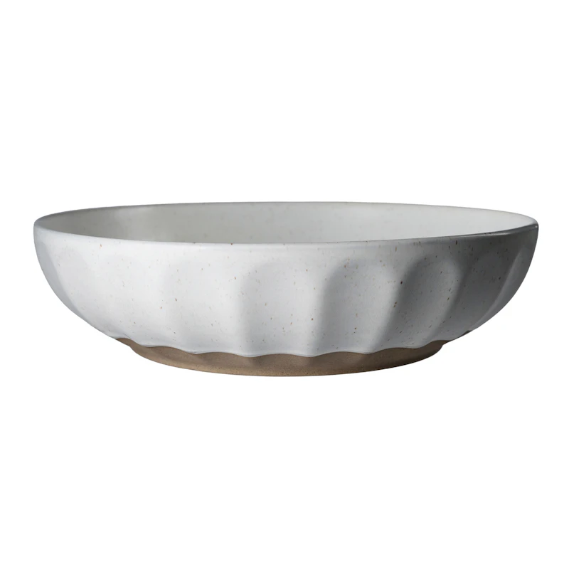 Schüssel 24 cm, Weiß / Natur