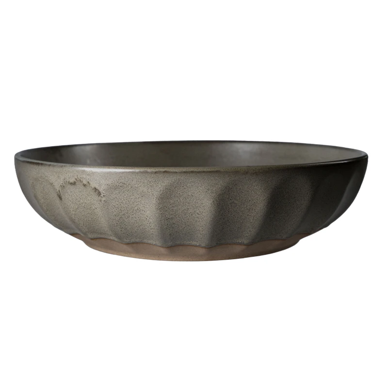 Schüssel 24 cm, Grau / Natur