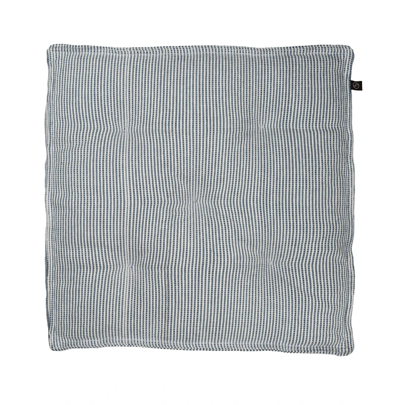 Sitzkissen 45x45 cm, Weiß / Blau