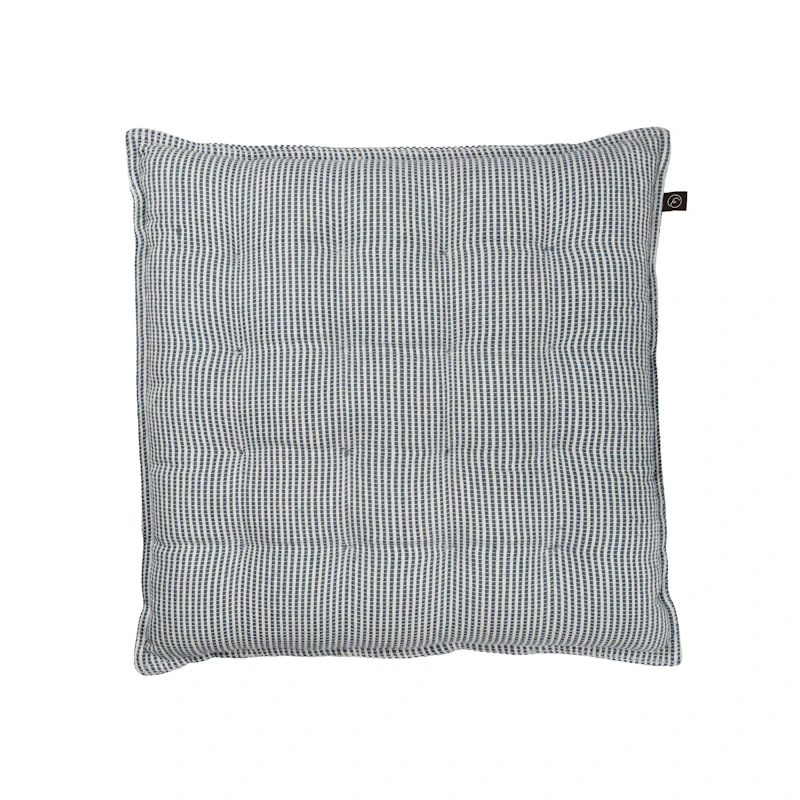 Sitzkissen 40x40 cm, Weiß / Blau