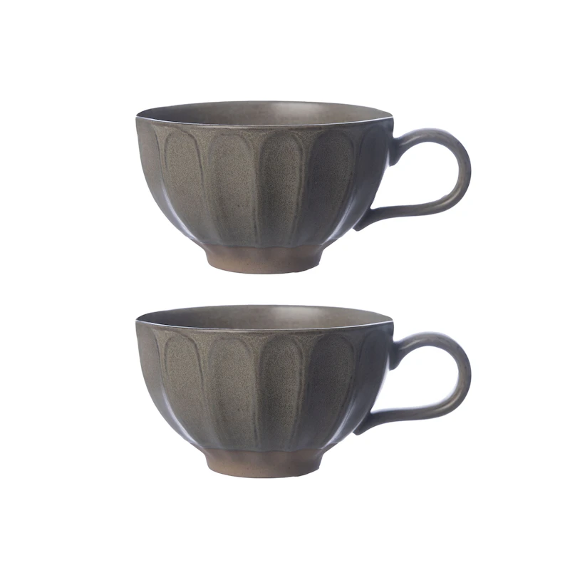 Teetasse 2-er Set, Grau