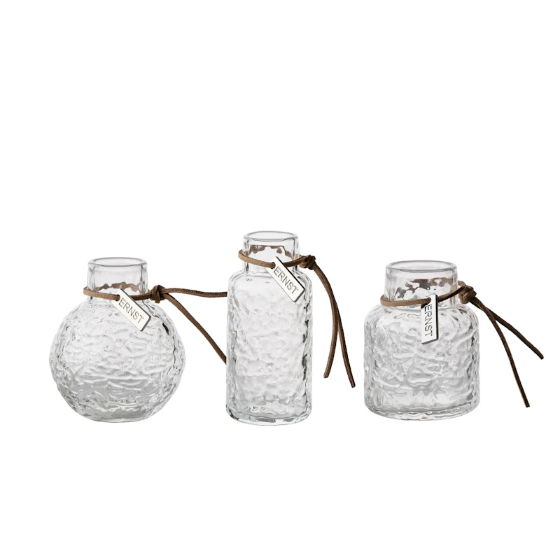 Vase 3-er Set, Transparent