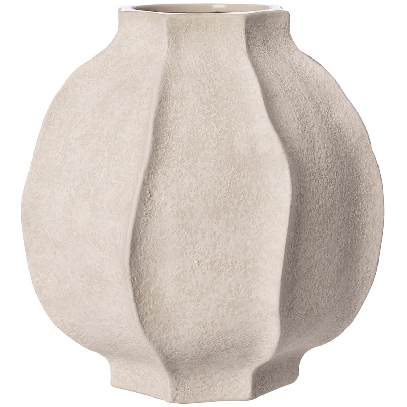 Vase 24 cm, Naturweiß