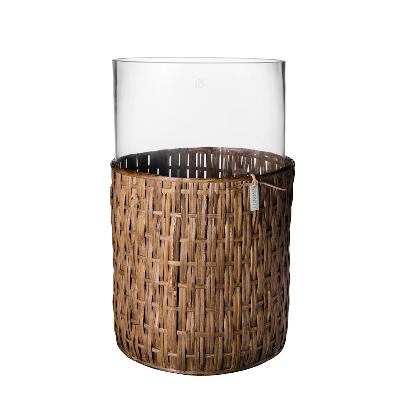Vase 30 cm, Dunkelbraun