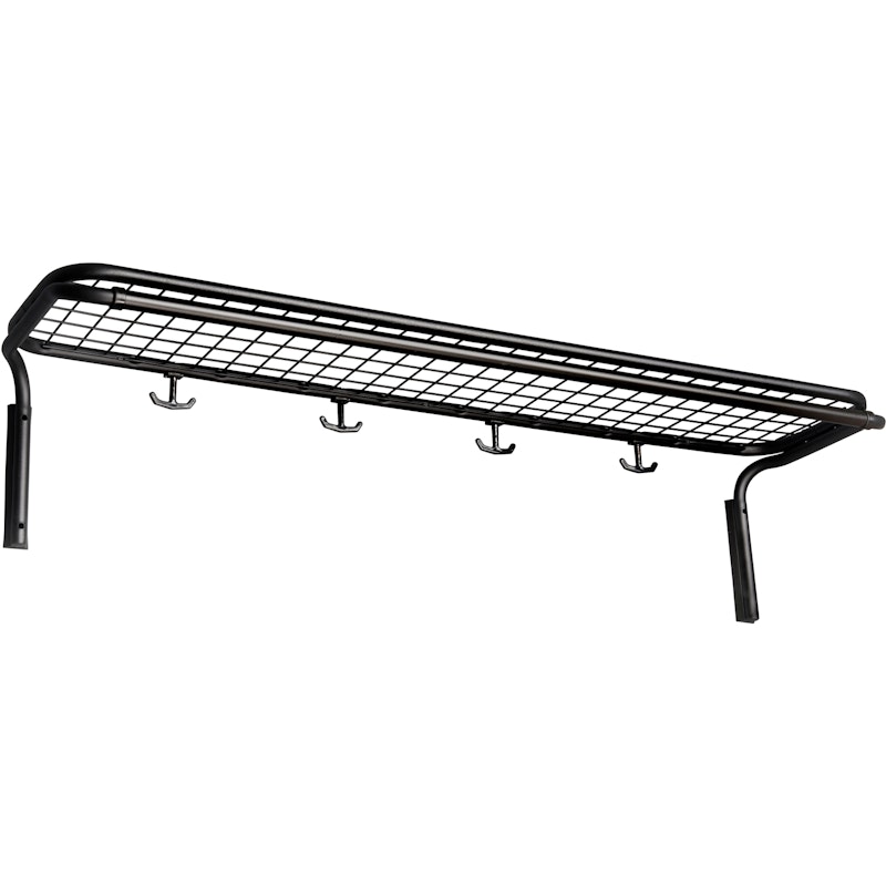 Classic 651 Hutablage Schlicht Schwarz / Schwarz, 90 cm