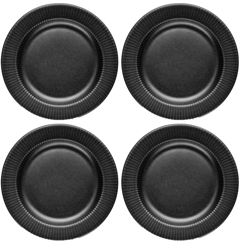 Legio Nova Beilagenteller 19 cm 4-er Set, Schwarz