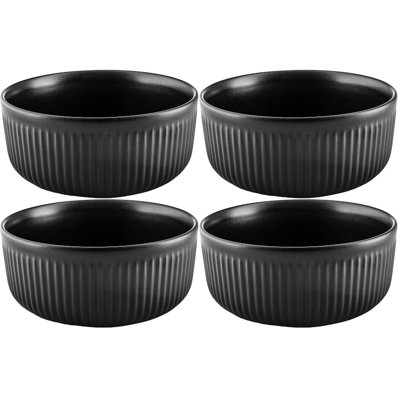 Legio Nova Schüssel 50 cl 4-er Set, Schwarz