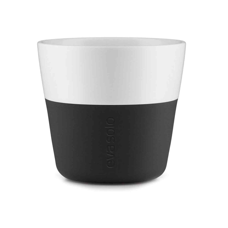 Lungo Tasse, 2er-Set/ Schwarz