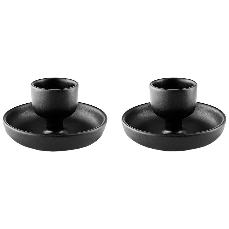 Nordic Kitchen Eierbecher 2-er Set, Schwarz