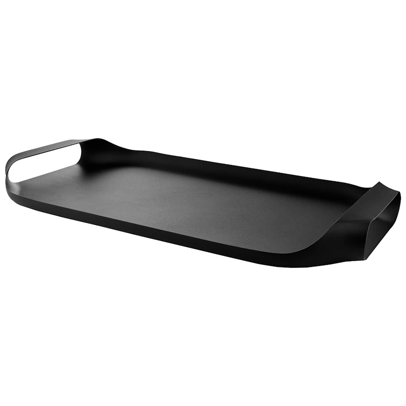 Servierplatte 25x43 cm, Schwarz