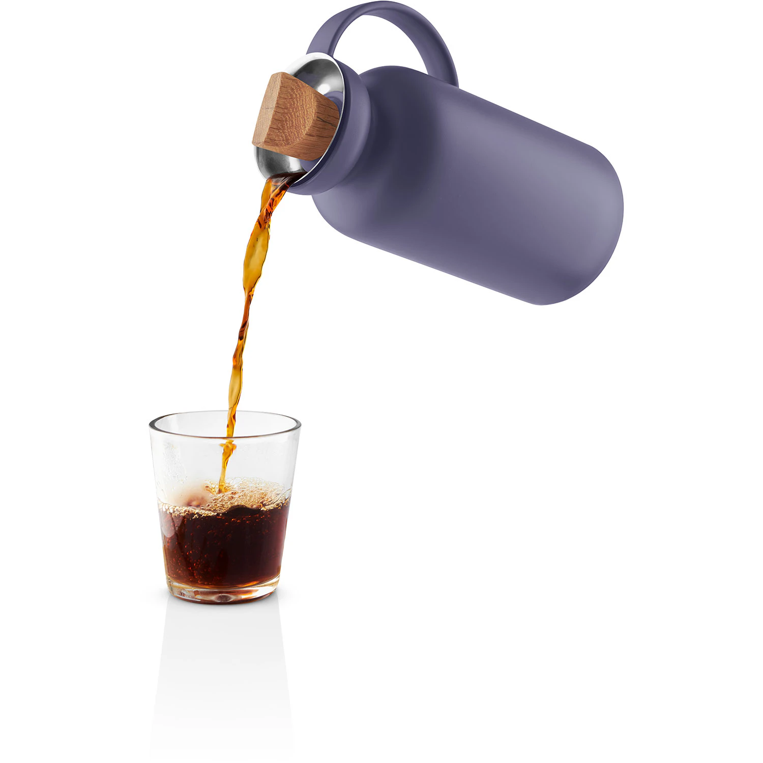 YOKO DESIGN Thermoskanne Edelstahl 500 Ml – Hält 5h Heiß, 10h Kalt, Violett