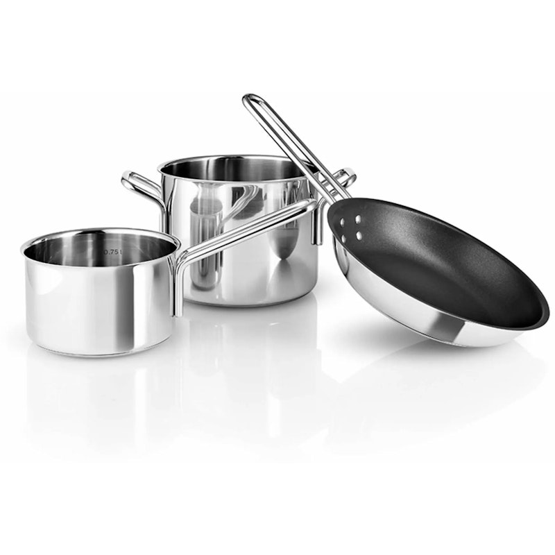 Stainless Steel Topfset 3-er Set