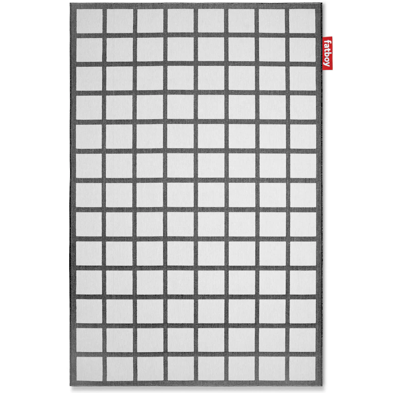 Carpretty Grand Checky Teppich 200x290 cm, Schwarz / Weiß