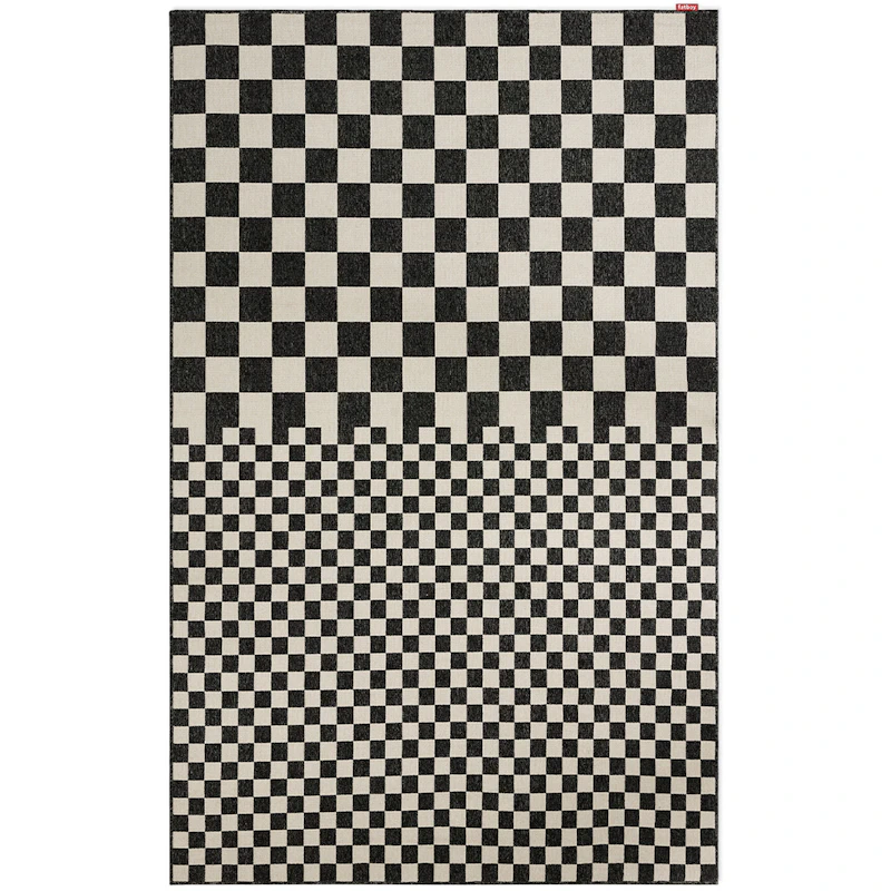 Carpretty Grand Square Affair Teppich, Creme / Anthrazit