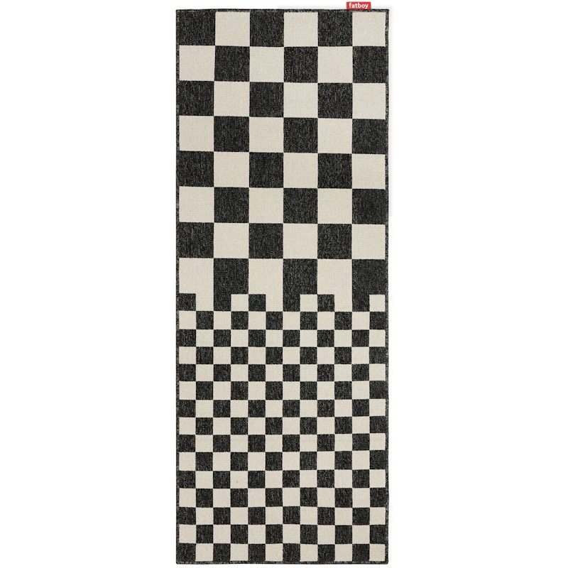 Carpretty Catwalk Square Affair Teppich, Creme / Anthrazit